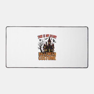 Scary Halloween Costume Haunted House Vintage Shir Desk Mat