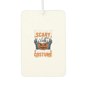 Scary Halloween Costume Pumpkin Witch Hat Shirt_1 Air Freshener