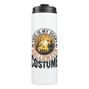 Scary Halloween Costume Vintage Engraving Shirt De Thermal Tumbler