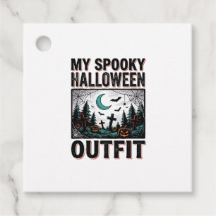 Scary Halloween Costume Vintage Graveyard Tee_1 Favour Tags