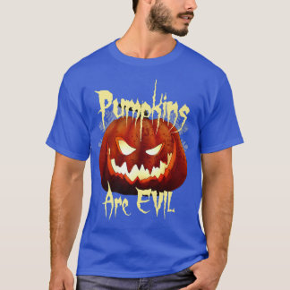 Scary Halloween Creepy Pumpkin  T-Shirt