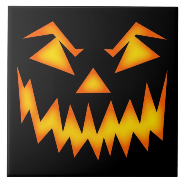 Scary Halloween Face Tile (Front)