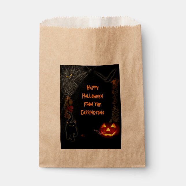 Scary Halloween Favour Bag (Front)