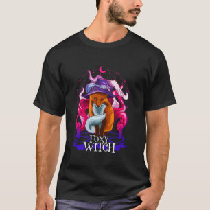 Scary Halloween Foxy Witch Costume Witch Hat And M T-Shirt