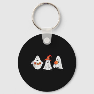Scary Halloween Ghosts Saying Boo Shirt Keychain