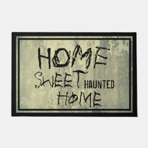 Scary Halloween Home Sweet Haunted Home Concrete Doormat