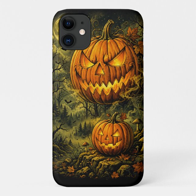 Scary Halloween Jack O'Lantern Case-Mate iPhone Case (Back)