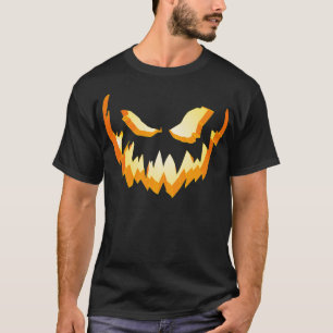 Scary Halloween JackOLantern graphic T-Shirt