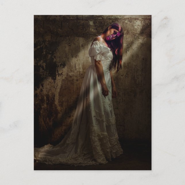 Scary Halloween Night Postcard (Front)