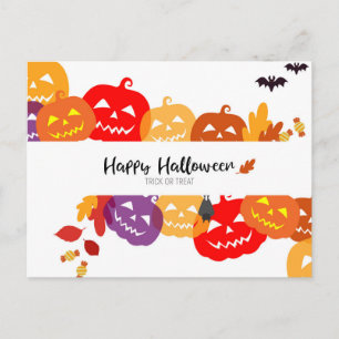 Scary Halloween Night Postcard