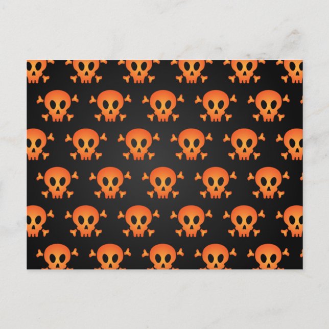 Scary Halloween Night Postcard (Front)