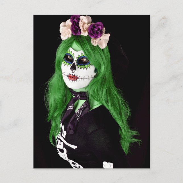 Scary Halloween Night Postcard (Front)