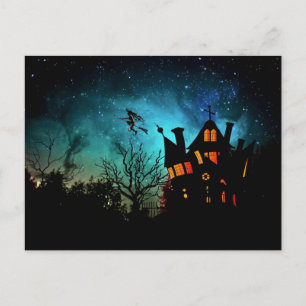 Scary Halloween Night Postcard