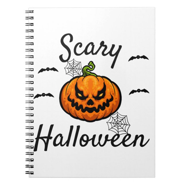 Scary Halloween         Notebook (Front)