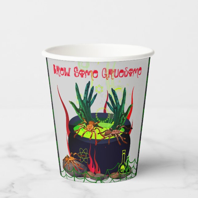 Scary Halloween Paper Cups (Front)