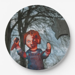 Scary Halloween Paper Plate