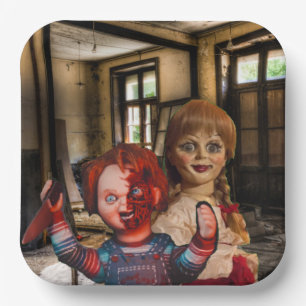 Scary Halloween Paper Plate