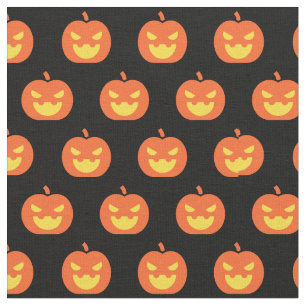 Scary Halloween Pattern Fabric