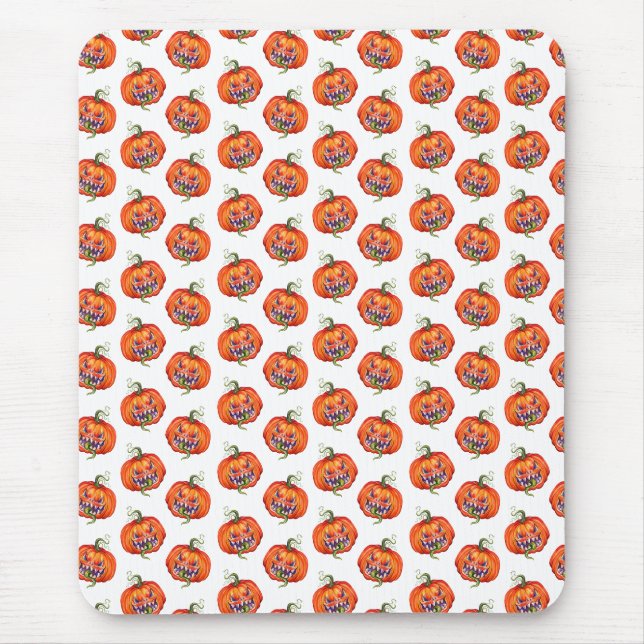 Scary Halloween pumpkin  Tank Top Mouse Pad (Front)
