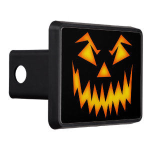 Scary Halloween Pumpkin Trailer Hitch Cover
