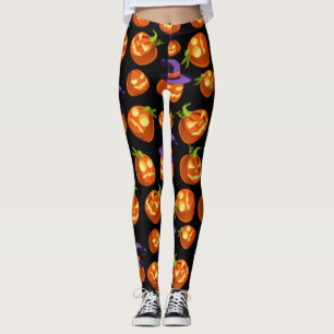 Scary Halloween Pumpkins Leggings