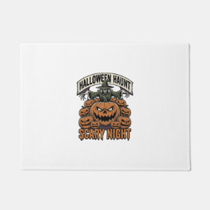 Scary Halloween Pumpkins Vintage Engraving Shirt A Doormat