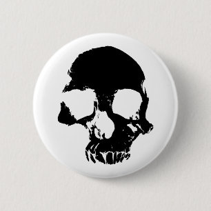 Scary Halloween skull cool gothic 2 Inch Round Button