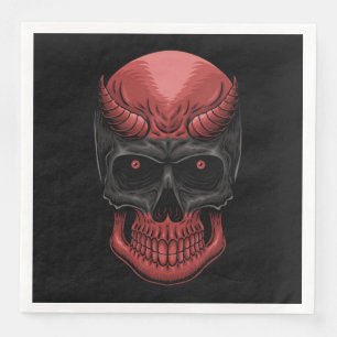 Scary Halloween Skull  Napkin