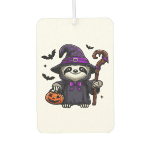 Scary Halloween Sloth Witch Hat Costume Spooky Sea Air Freshener