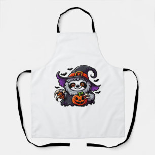 Scary Halloween Sloth Witch Hat Costume Spooky Sea Apron