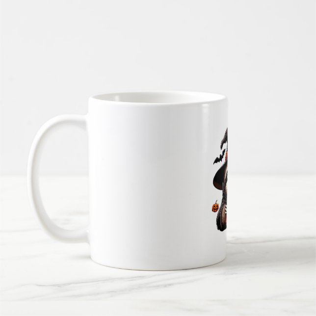 Scary Halloween Sloth Witch Hat Costume Spooky Sea Coffee Mug (Left)