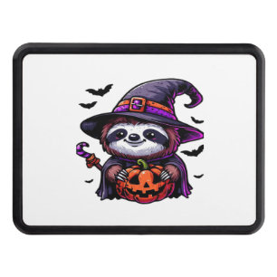 Scary Halloween Sloth Witch Hat Costume Spooky Sea Trailer Hitch Cover