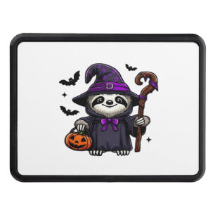 Scary Halloween Sloth Witch Hat Costume Spooky Sea Trailer Hitch Cover