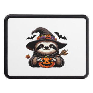 Scary Halloween Sloth Witch Hat Costume Spooky Sea Trailer Hitch Cover