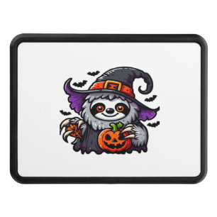 Scary Halloween Sloth Witch Hat Costume Spooky Sea Trailer Hitch Cover