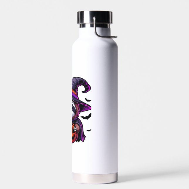 Scary Halloween Sloth Witch Hat Costume Spooky Sea Water Bottle (Left)