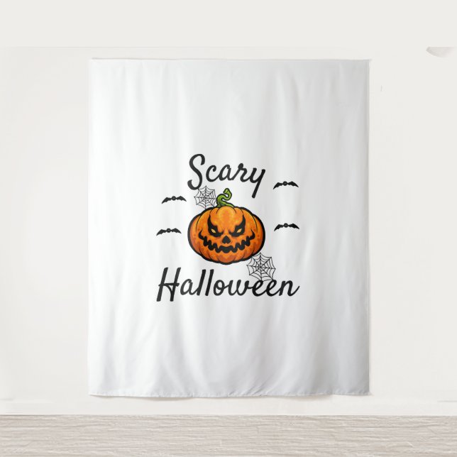 Scary Halloween         Tapestry (Front)