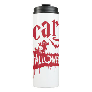 Scary Halloween Thermal Tumbler