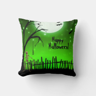 Scary Halloween Throw Pillow
