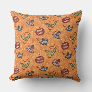 Scary Halloween Throw Pillow