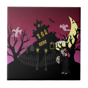 Scary Halloween Tile
