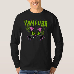 Scary Halloween Vampurr Cat Vampire Costume Kids G T-Shirt