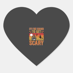Scary Halloween Witch Haunted House Design_1 Heart Sticker