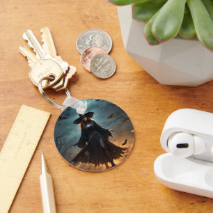 Scary Halloween Witch,  Keychain