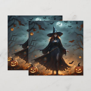 Scary Halloween Witch,  Save The Date