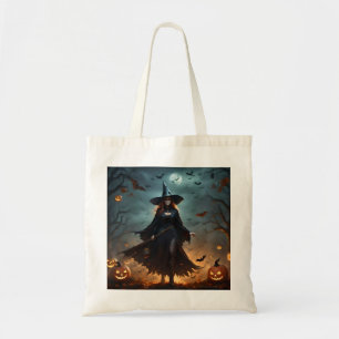 Scary Halloween Witch,  Tote Bag