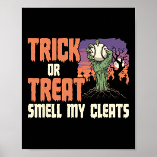 Scary Halloween Zombie Softll Sell Trick Or Treat  Poster