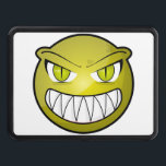 Scary Happy Face Hitch Cover<br><div class="desc">Completely Customizable Scary Happy Face Hitch Cover created by Karse Designs. Order this design in one of two sizes available.</div>