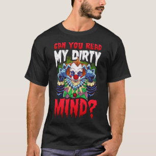 Scary Horror Clown Halloween Profanity T-Shirt