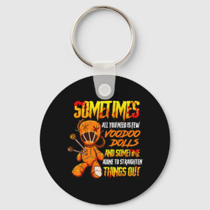 Scary Horror Voodoo Doll Keychain